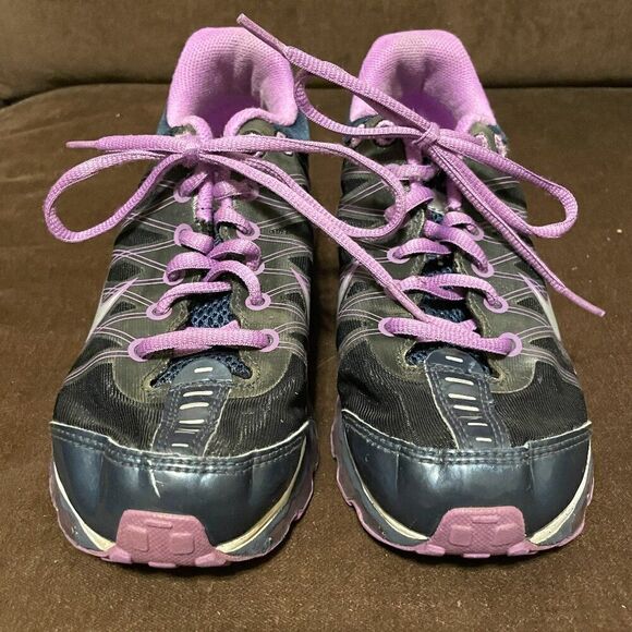 Very Good Nike Air Max 2009 Vintage Black Grape Womens 7 US 5.5 Y GS 38 EUR - Picture 2 of 8